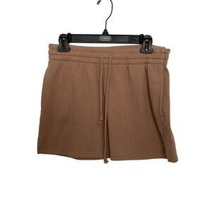 PINK Victoria’s Secret Terracotta Logo MEDIUM High Waist Fleece Skirt VS Small